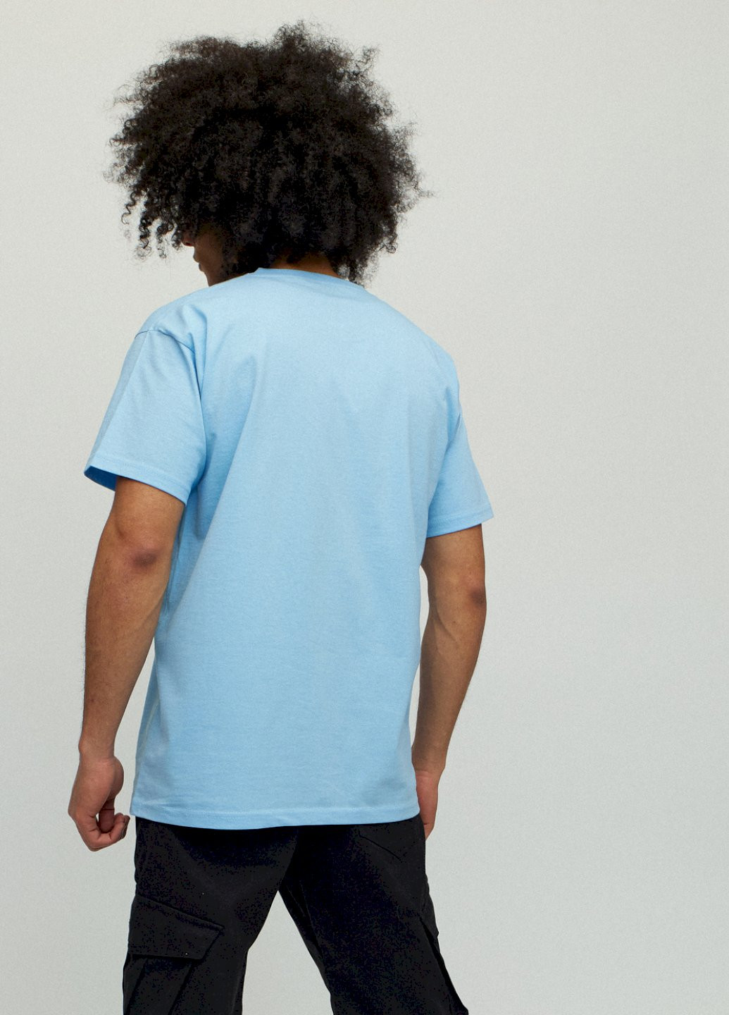 Блакитна футболка чоловіча YAPPI