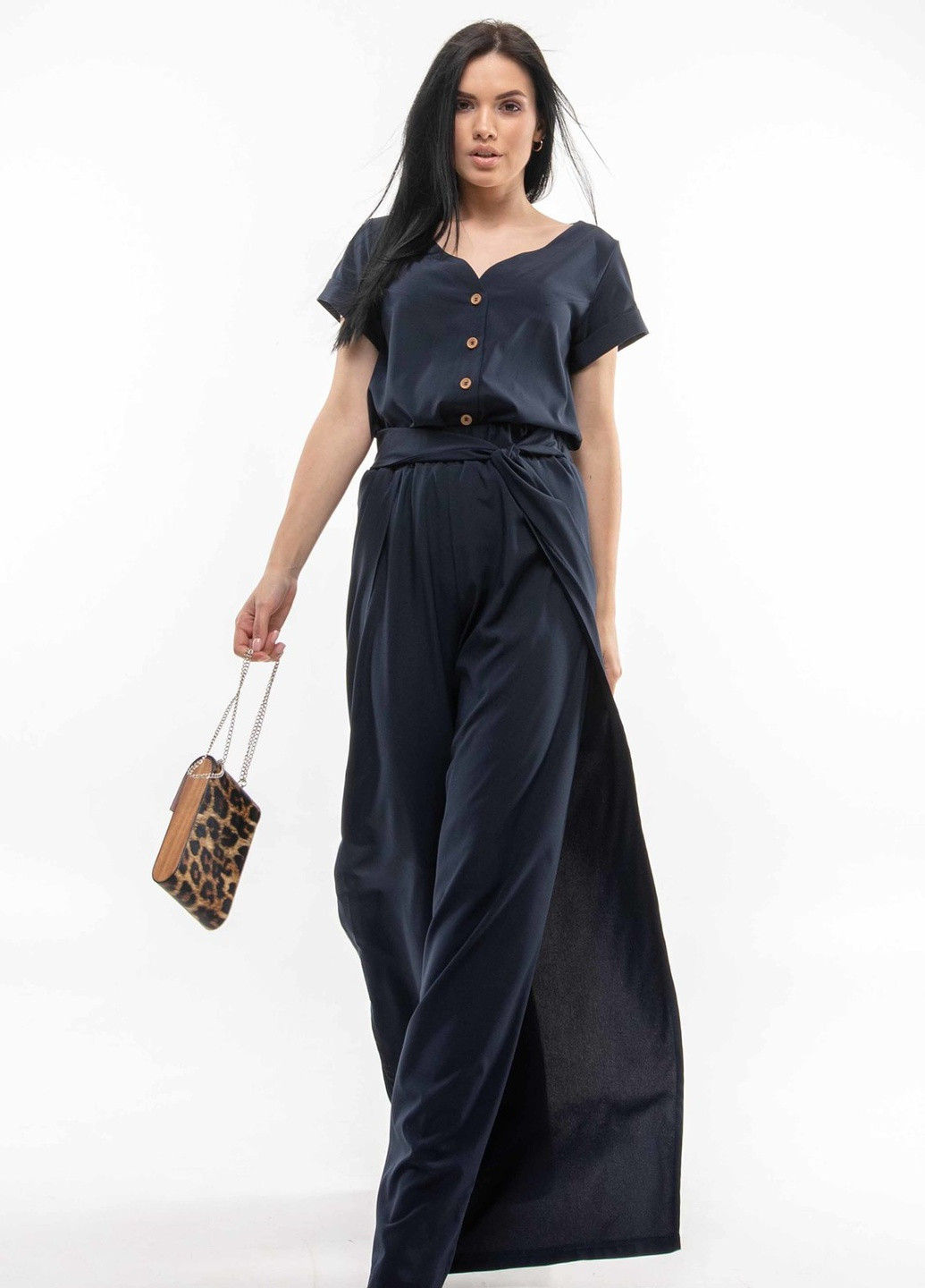 Брюки Бэтти БР 0521 темно синий Ри Мари (235753292)