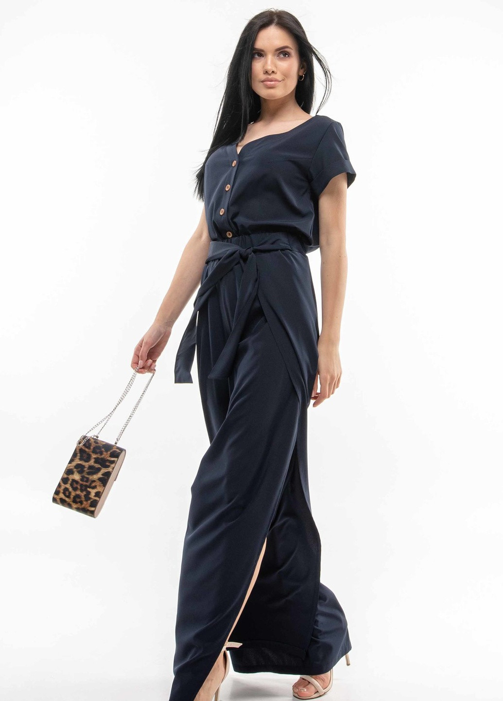 Брюки Бэтти БР 0521 темно синий Ри Мари (235753292)