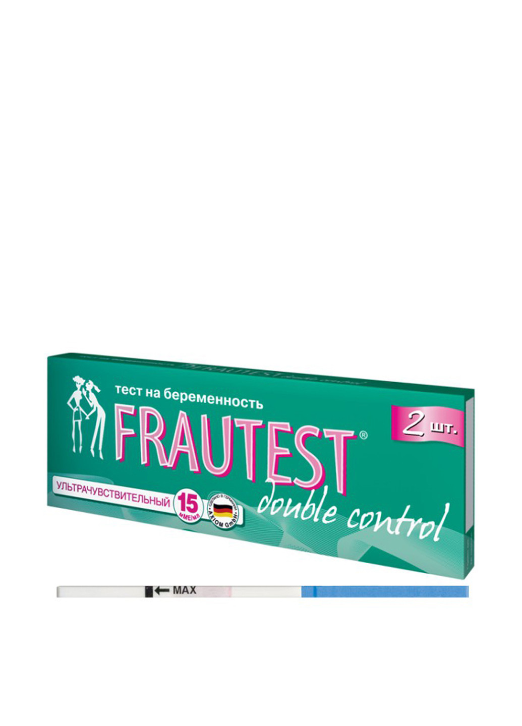 Тест на визначення вагітності Double Control (2 шт.) Frautest (79334137)