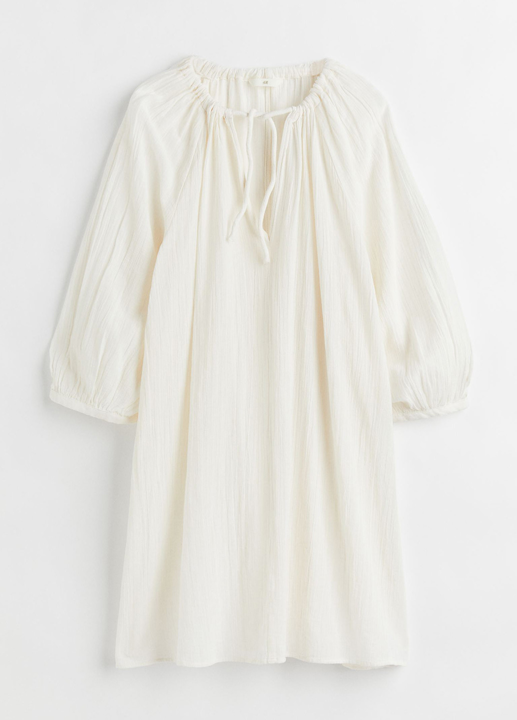 Білий кежуал сукня оверсайз H&M однотонна