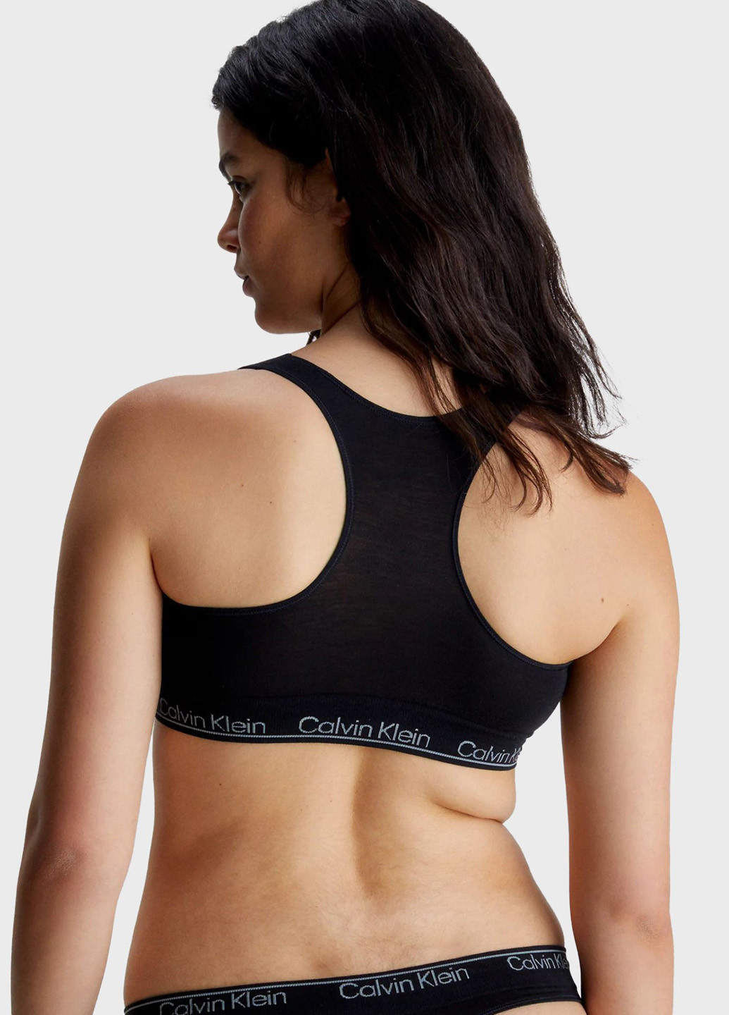 Чорний топ бюстгальтер Calvin Klein без кісточок ліоцелл