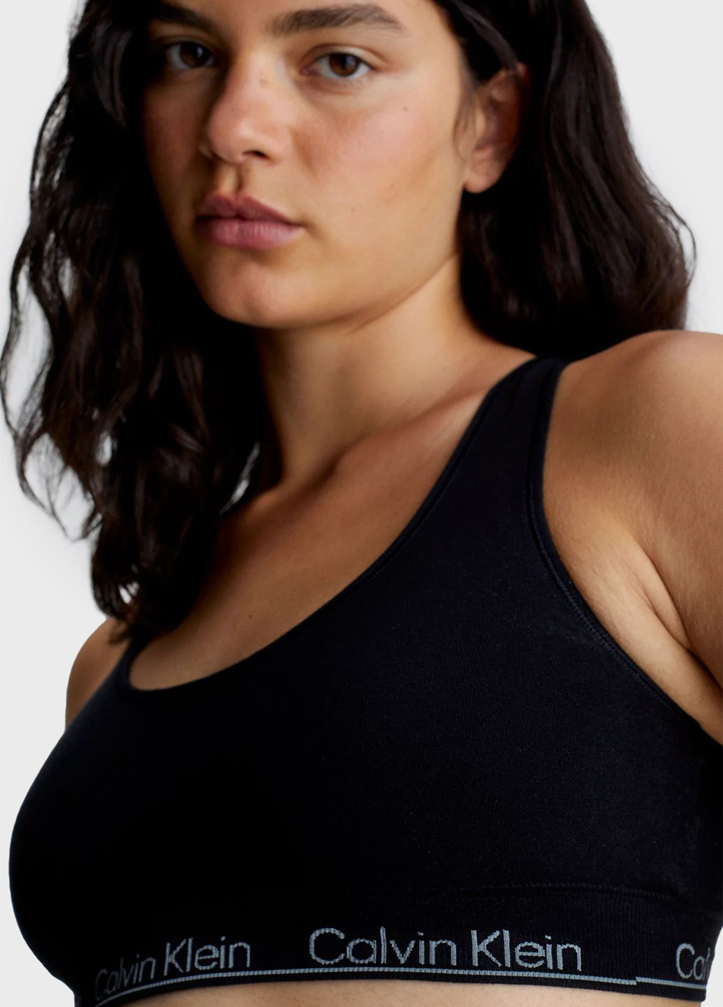 Чорний топ бюстгальтер Calvin Klein без кісточок ліоцелл