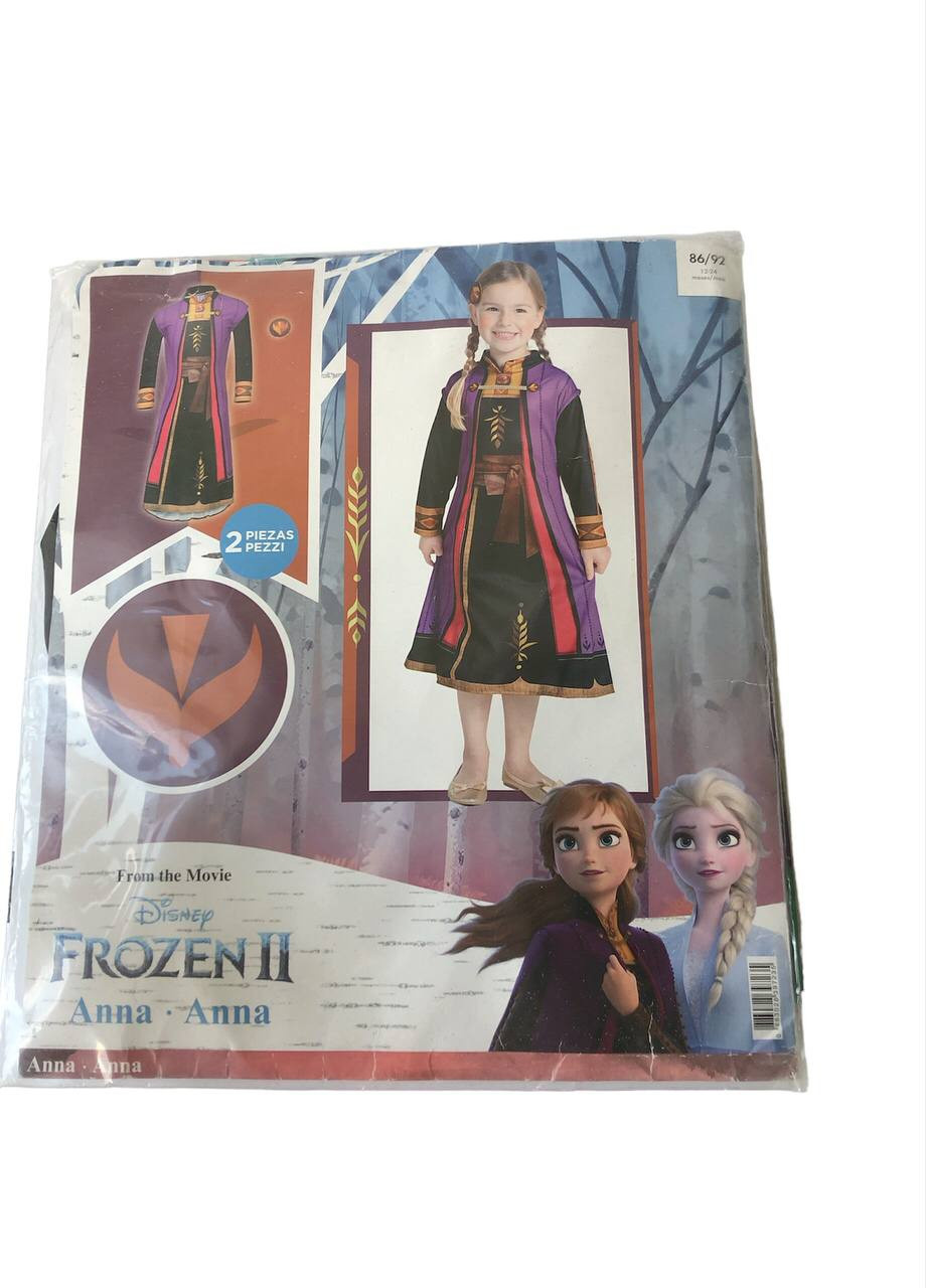 Фіолетовий карнавальний костюм дитячий дісней "анна" Lidl