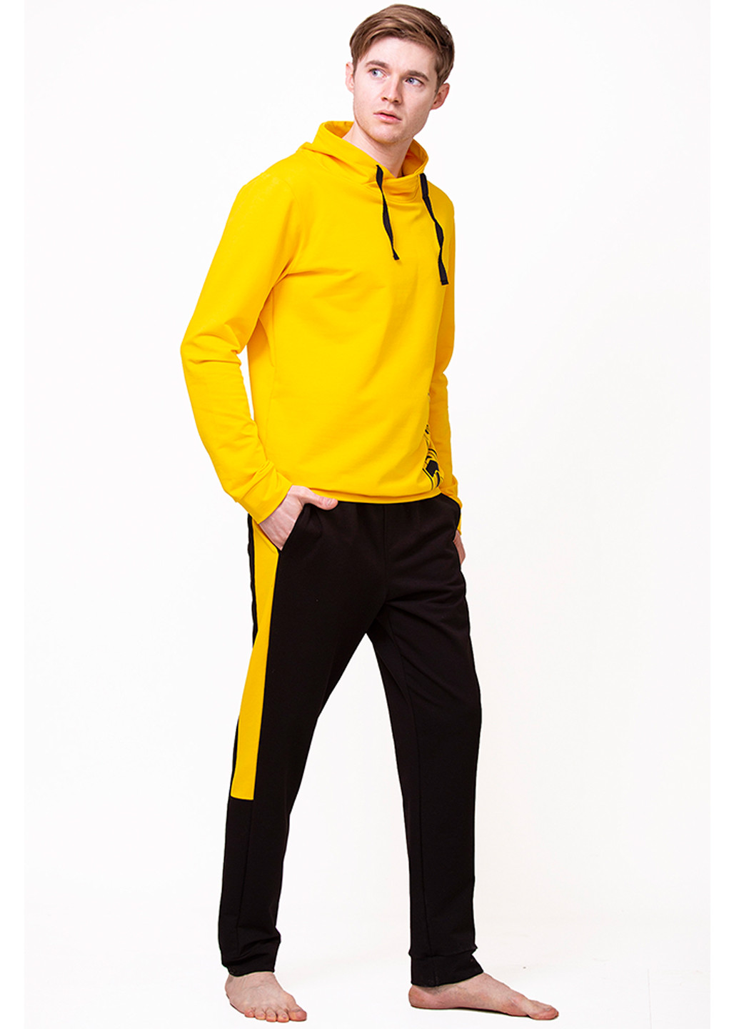 Желтый демисезонный спортивный костюм мужской Kosta