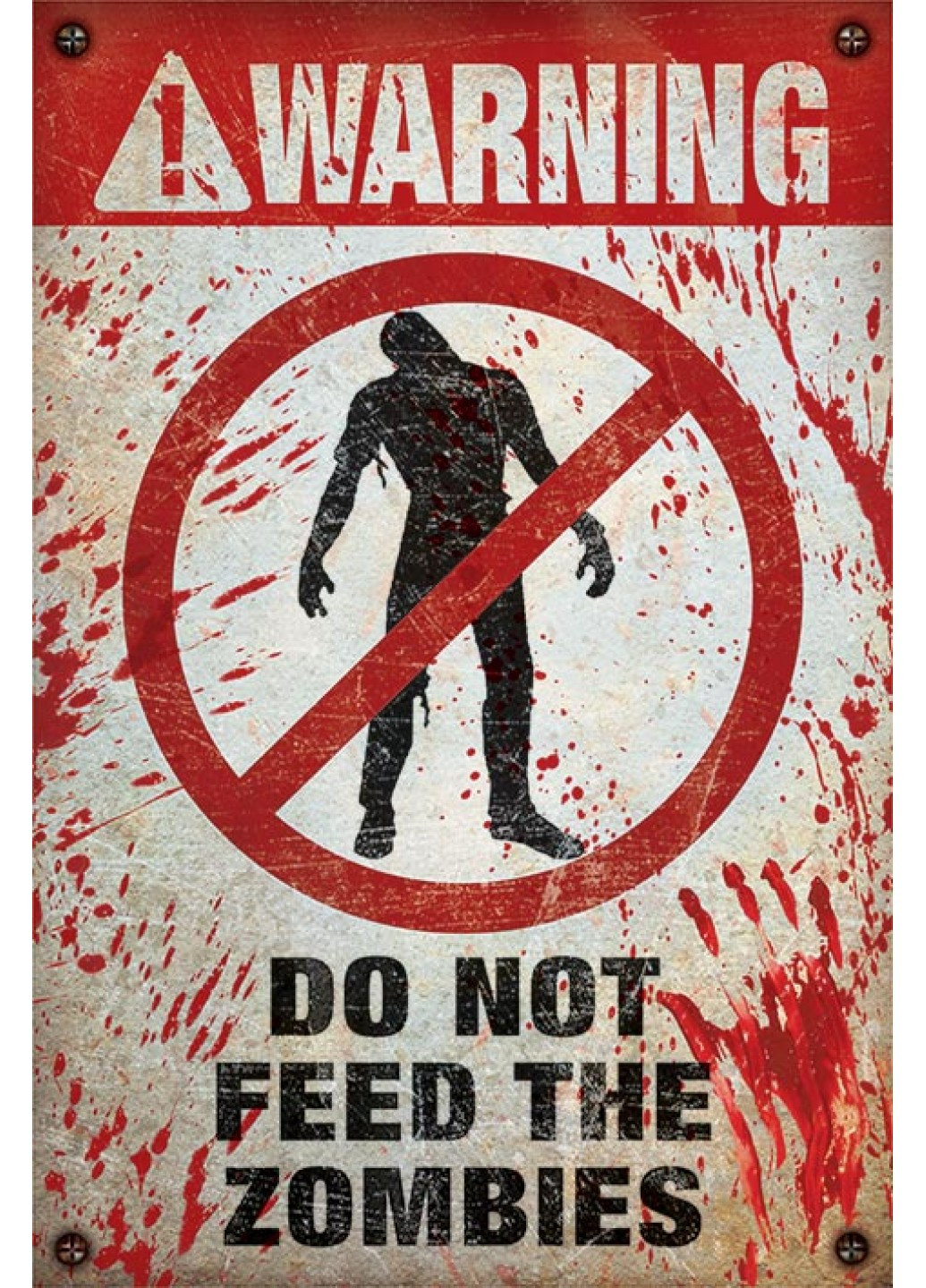 Постер "Warning! Do Not Feed The Zombies" 61 х 91;5 см Pyramid International (210895229)
