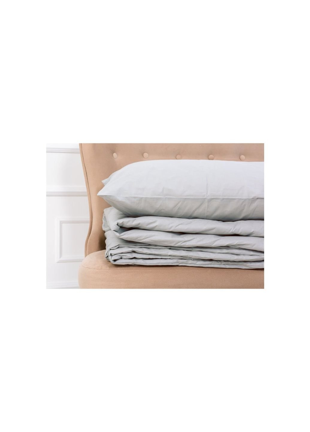 Ковдра Літній комплект №2619 EcoSilk 16-5703 Light Gray ковдра 140x (2200003109955) Mirson (254078967)