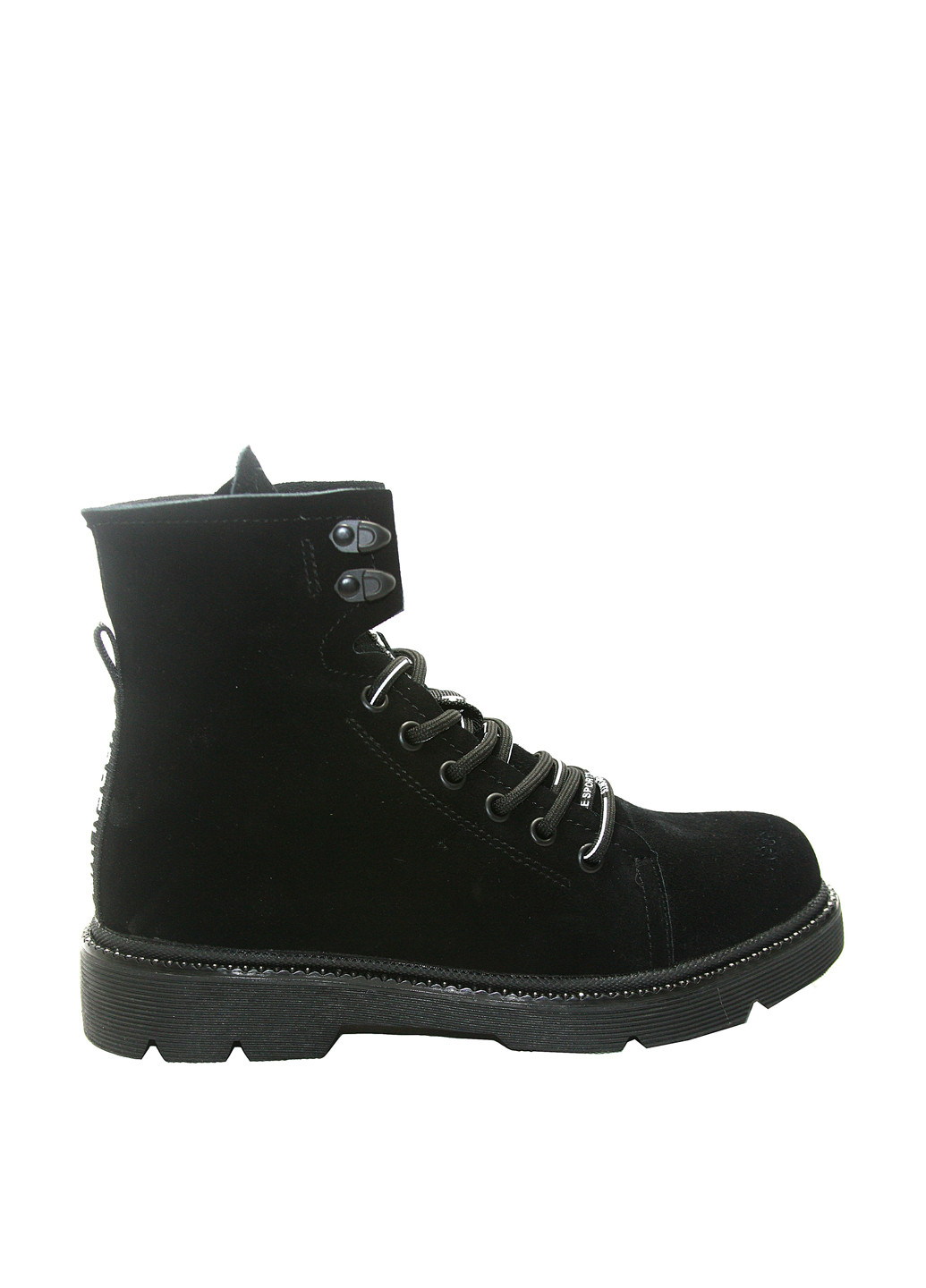 Зимние ботинки No Brand со шнуровкой из натуральной замши