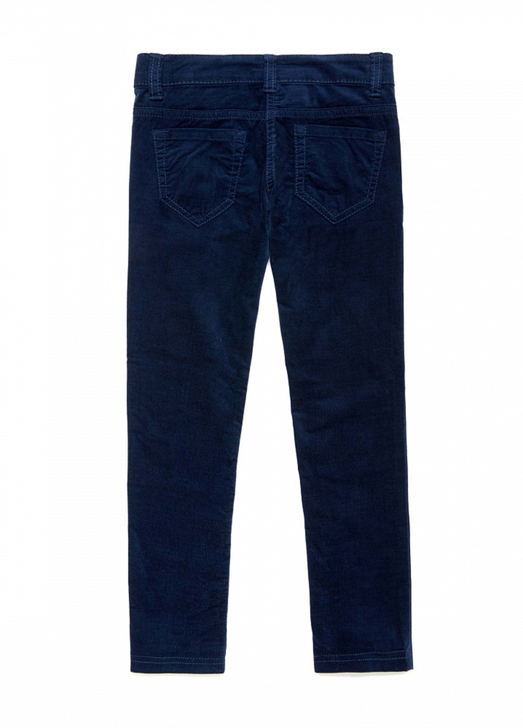Темно-синие кэжуал демисезонные прямые брюки United Colors of Benetton