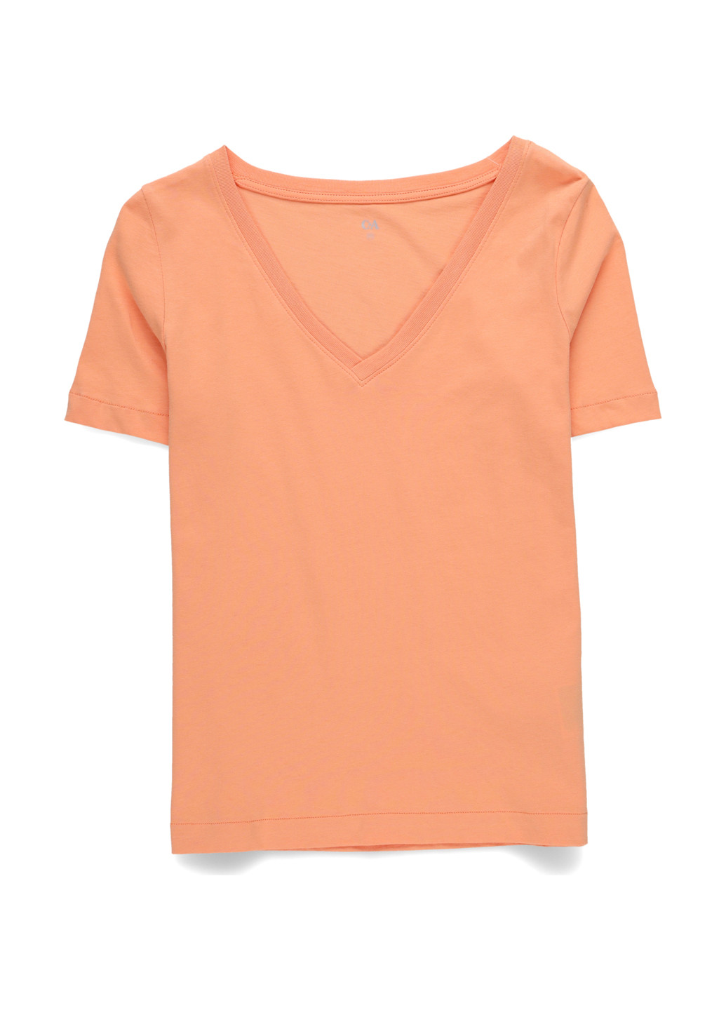 Светло-оранжевая летняя футболка C&A