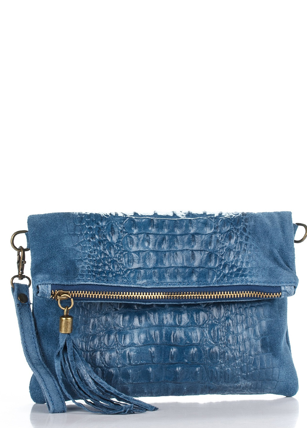 Сумка Diva's Bag однотонная синяя кэжуал