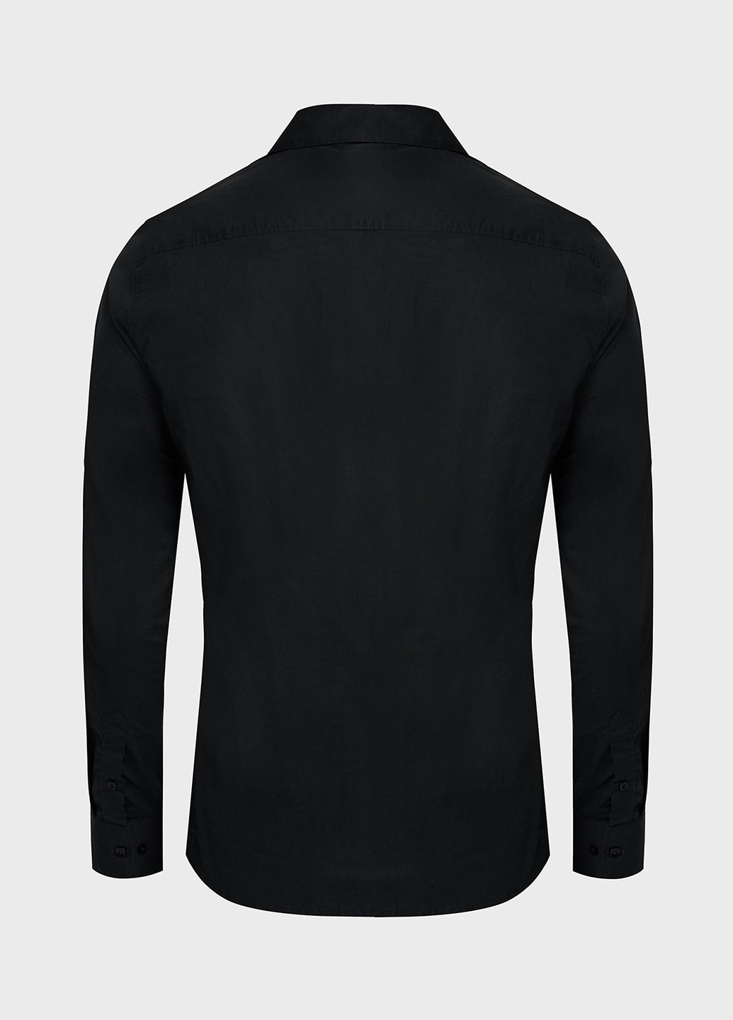 Черная кэжуал рубашка однотонная Mexx