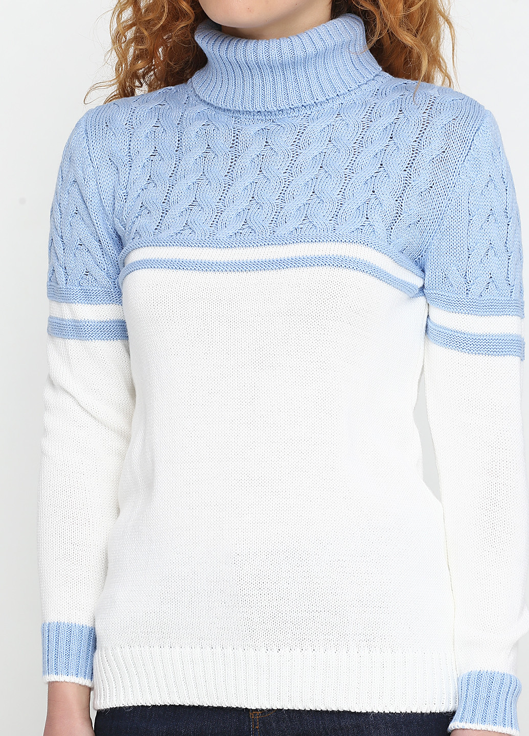 Белый зимний свитер Zaldiz