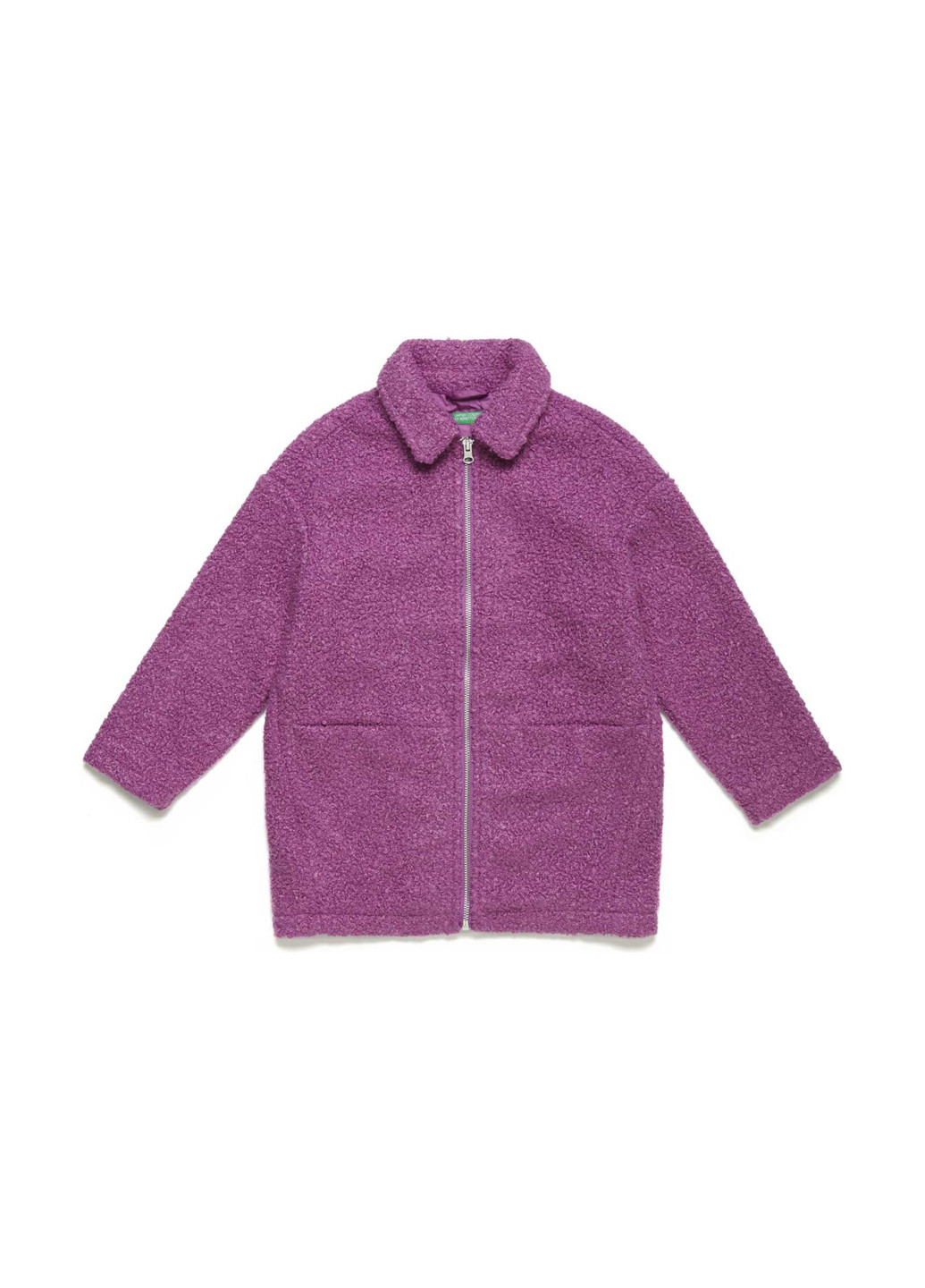 Фиолетовое демисезонное Пальто без капюшона United Colors of Benetton