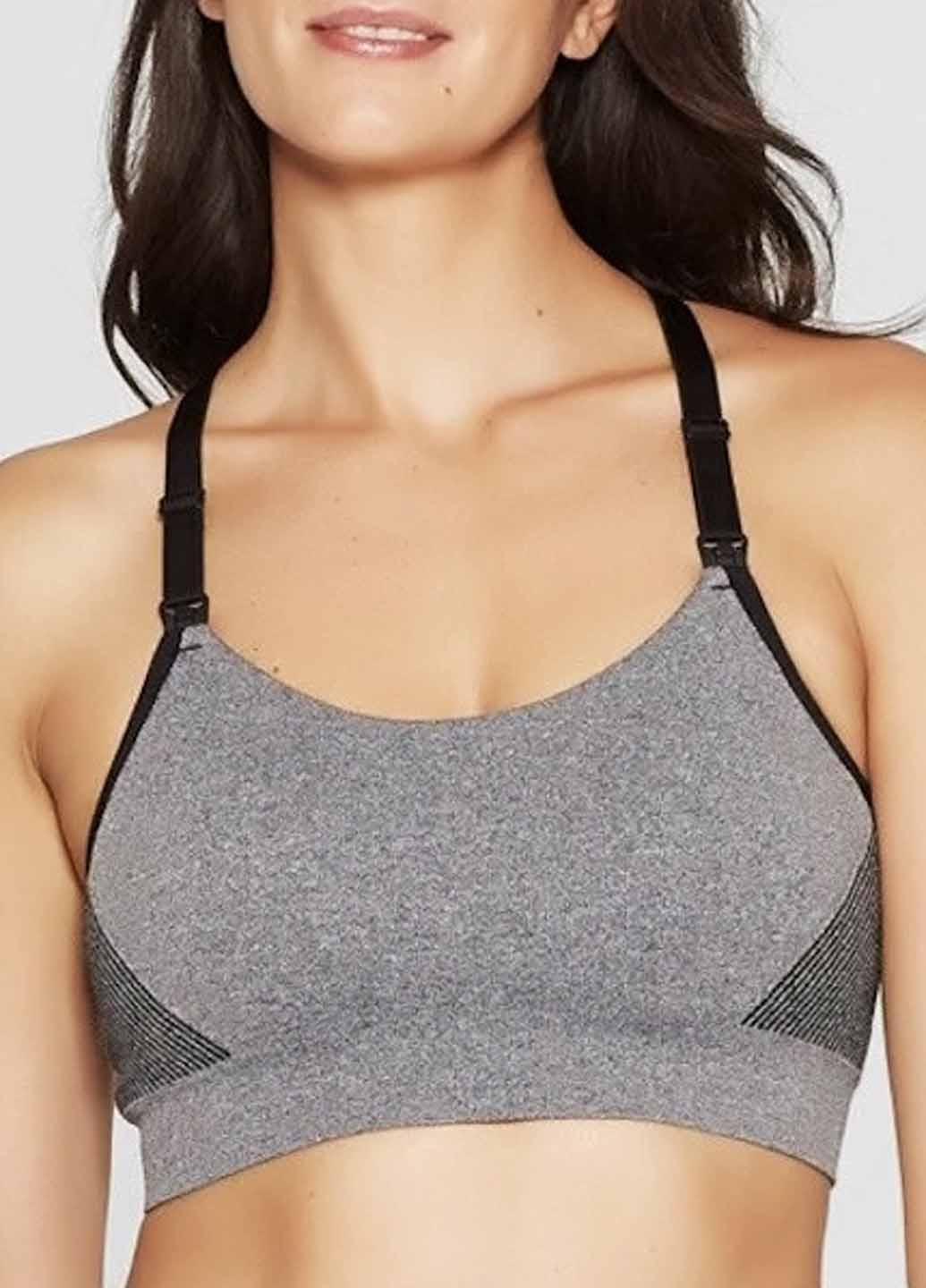 Сірий топ бюстгальтер Auden без кісточок поліестер