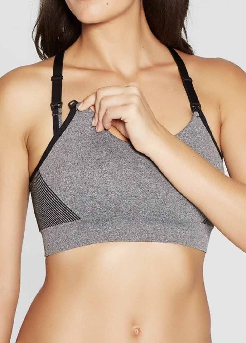 Сірий топ бюстгальтер Auden без кісточок поліестер