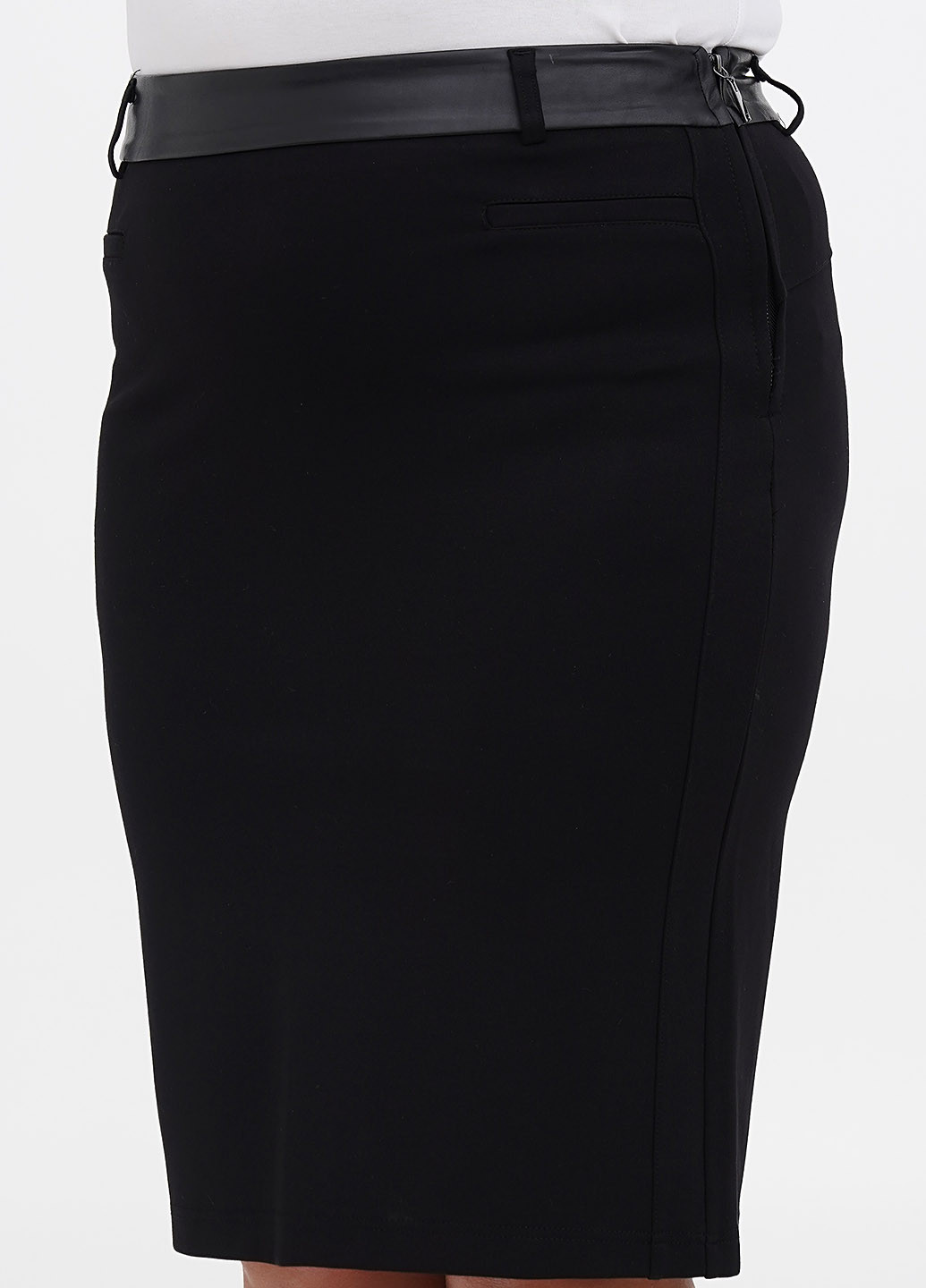 Черная кэжуал однотонная юбка Fiorella Rubino карандаш