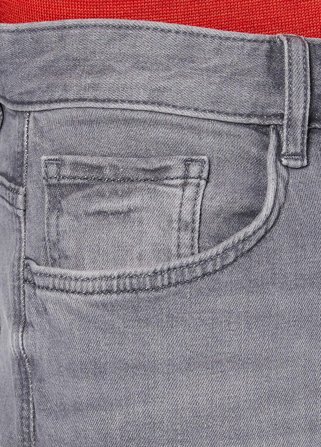 Серые демисезонные слим джинсы Tom Tailor