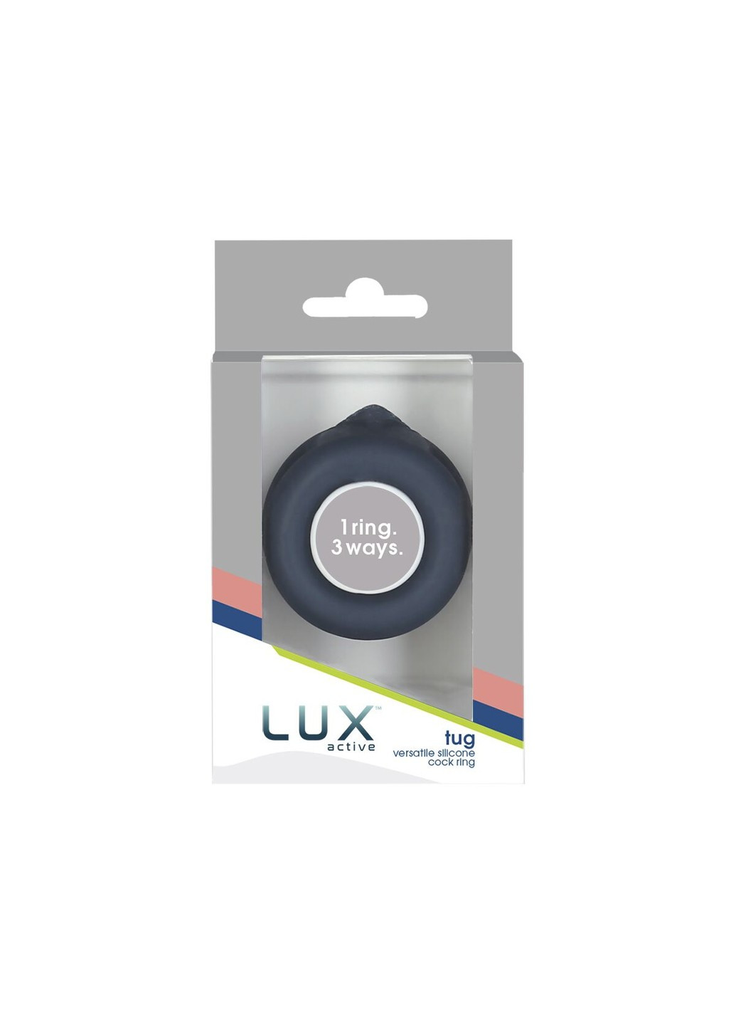 Двойное эрекционное кольцо – Tug – Versatile Silicone Cock Ring Lux Active (255289784)