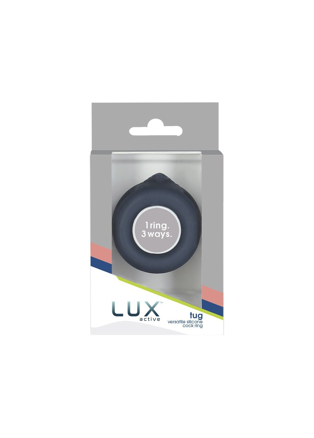 Подвійне ерекційне кільце – Tug – Versatile Silicone Cock Ring Lux Active (255289784)