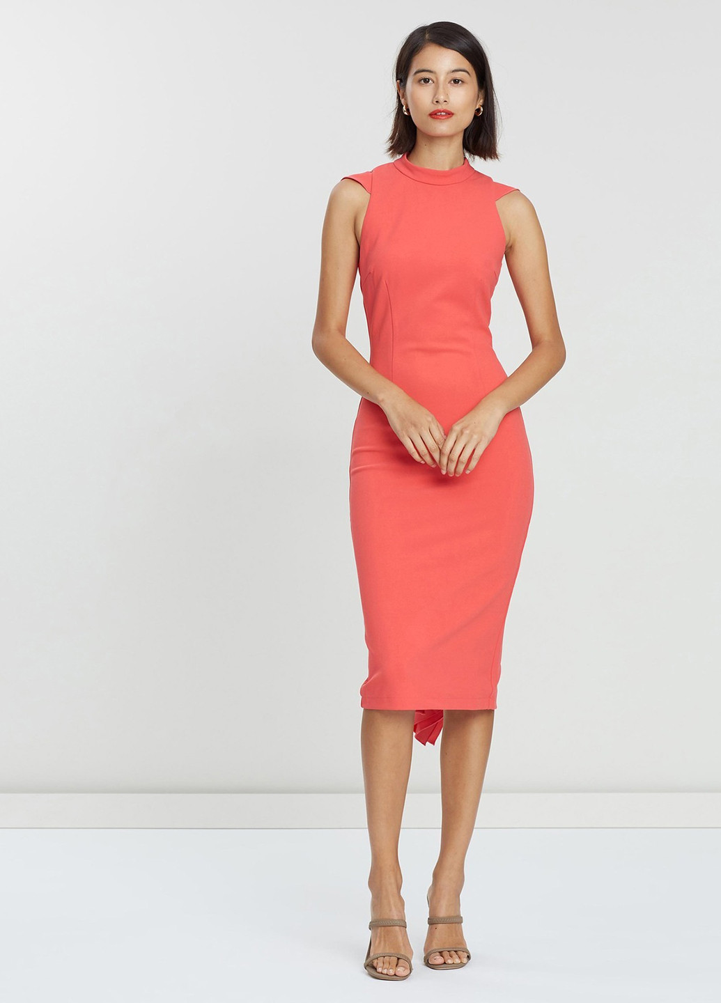 Коралова кежуал сукня футляр Mossman однотонна