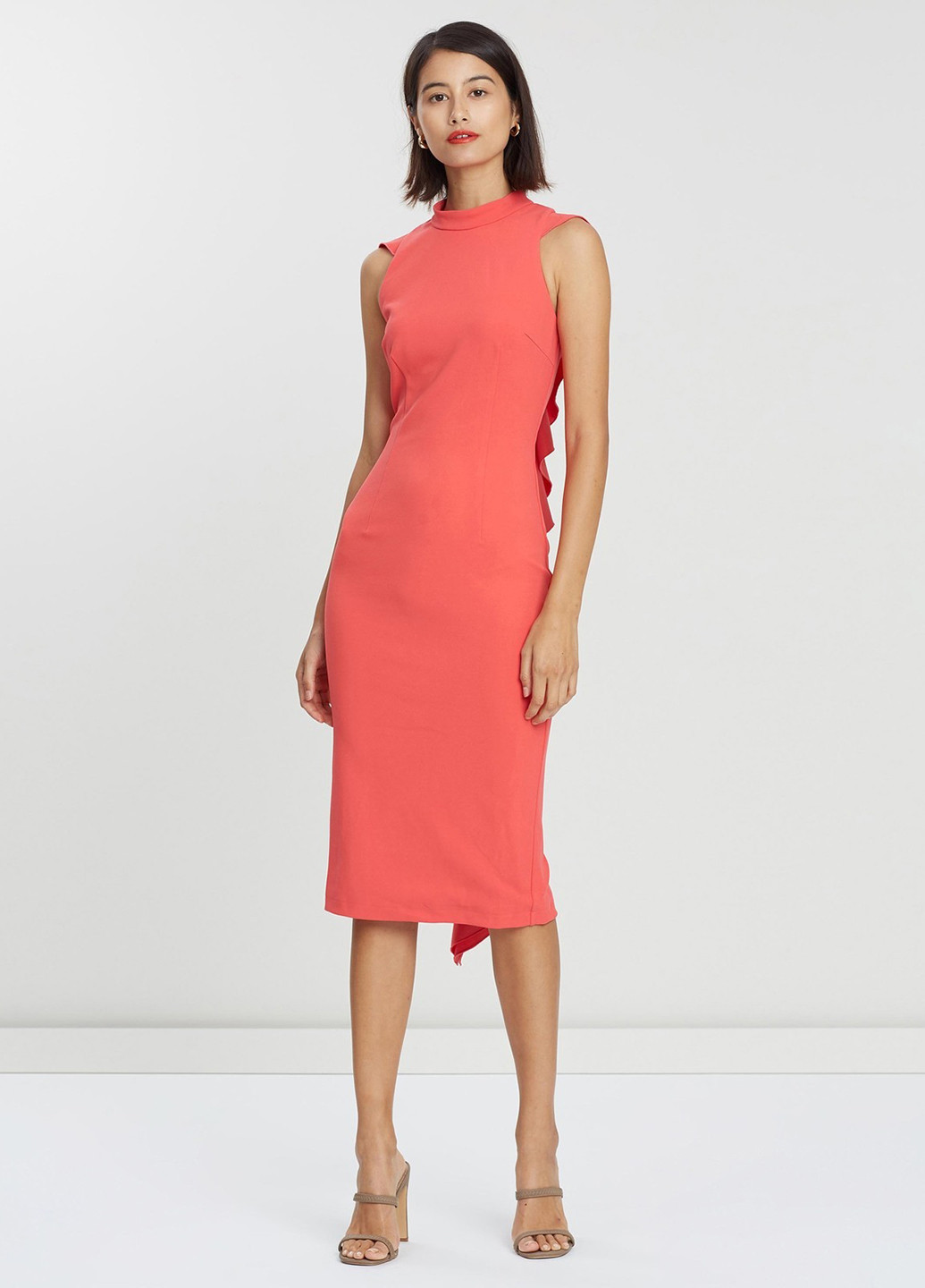 Коралова кежуал сукня футляр Mossman однотонна