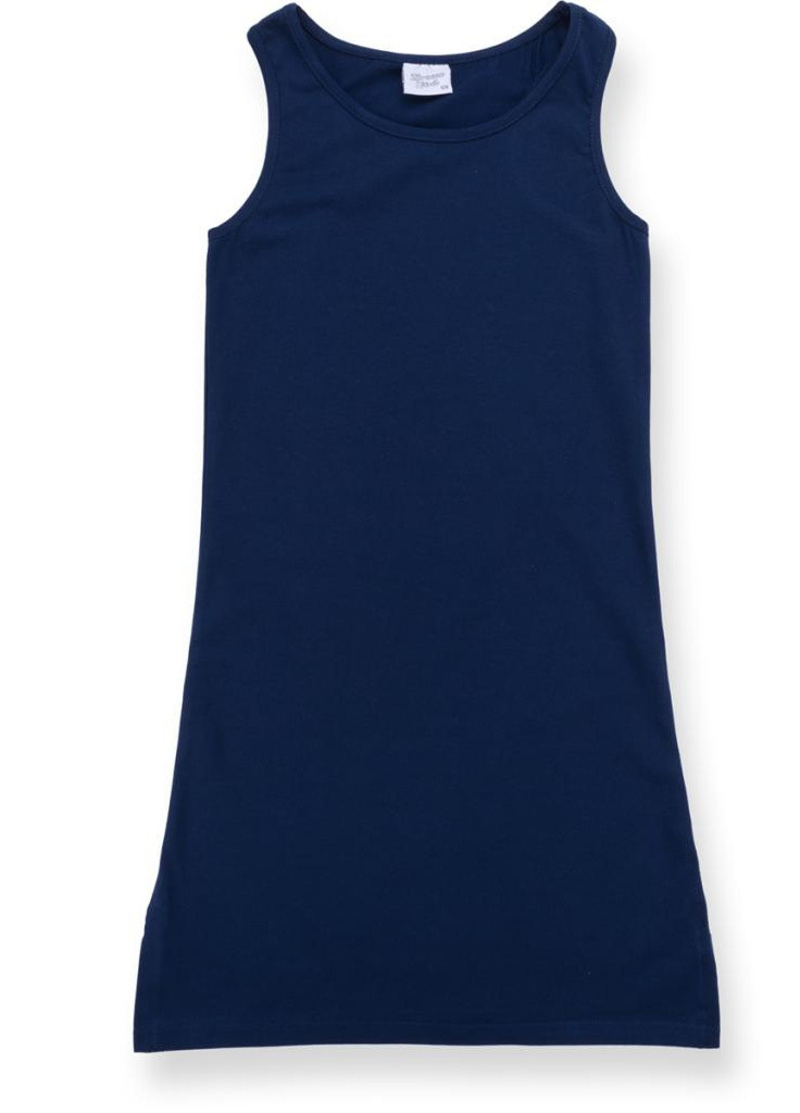 Синее платье с сердцем в комплекте с топом (9051-128g-blue-peach) Breeze (205765678)