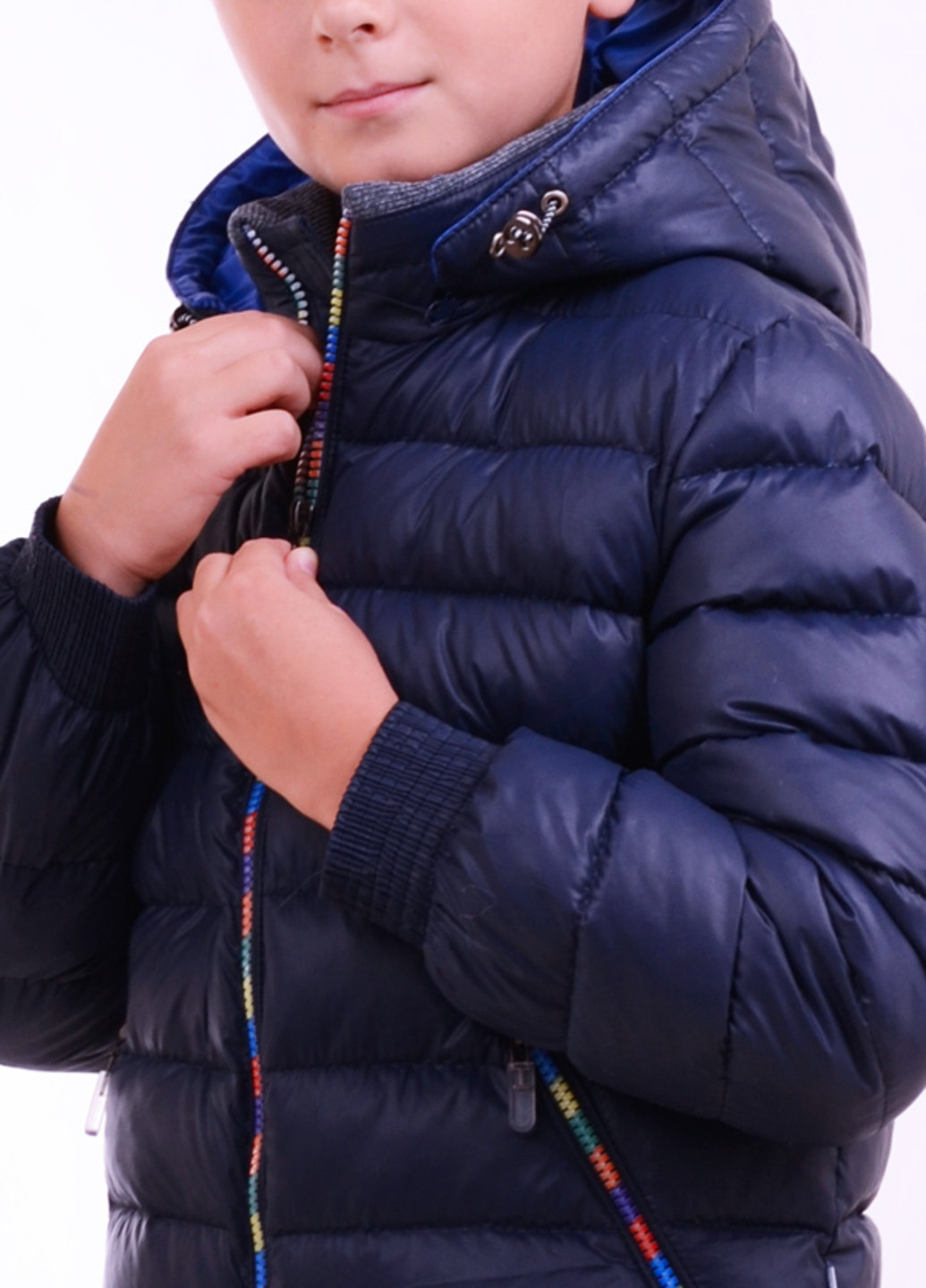 Темно-синя зимня зимова куртка-пуховик p47 Luxik Куртка-пуховик