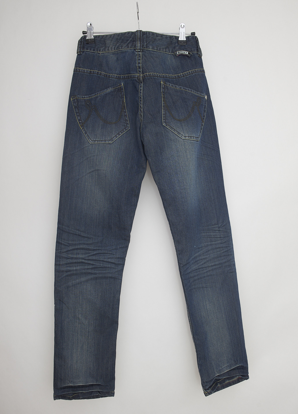 Темно-синие демисезонные прямые джинсы Roxy