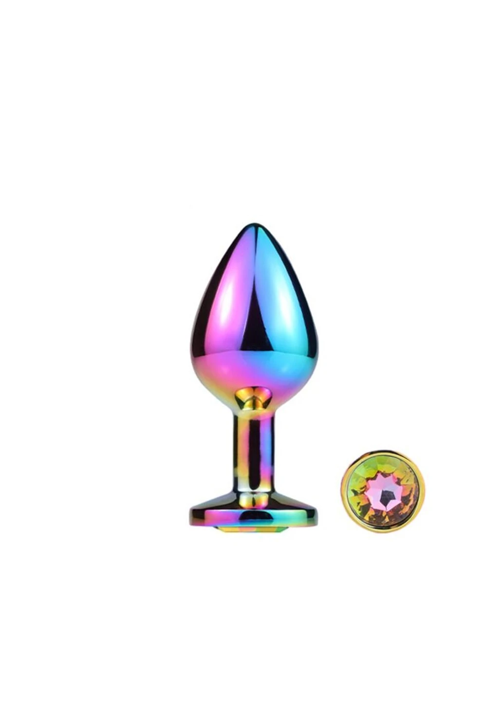 Металева анальна пробка Attraction Toys №73 Rainbow MAI (254785175)