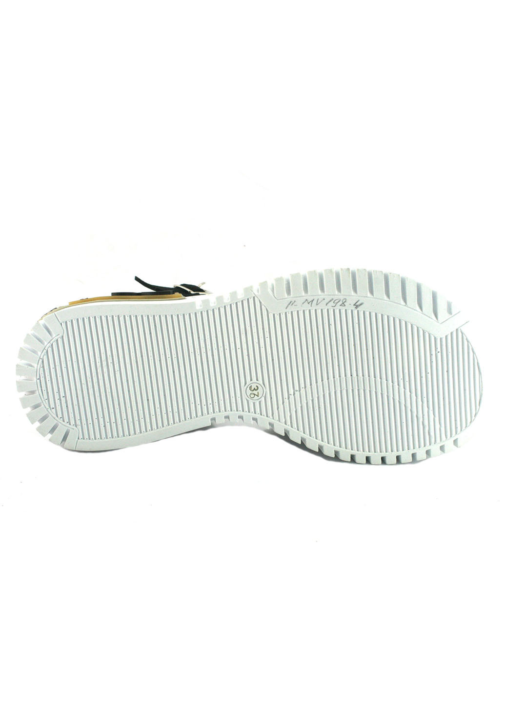 Черные босоножки Mila с ремешком с белой подошвой