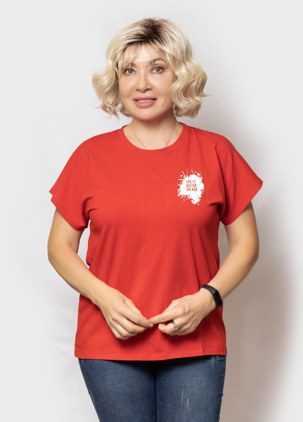 Красная летняя футболка LibeAmore