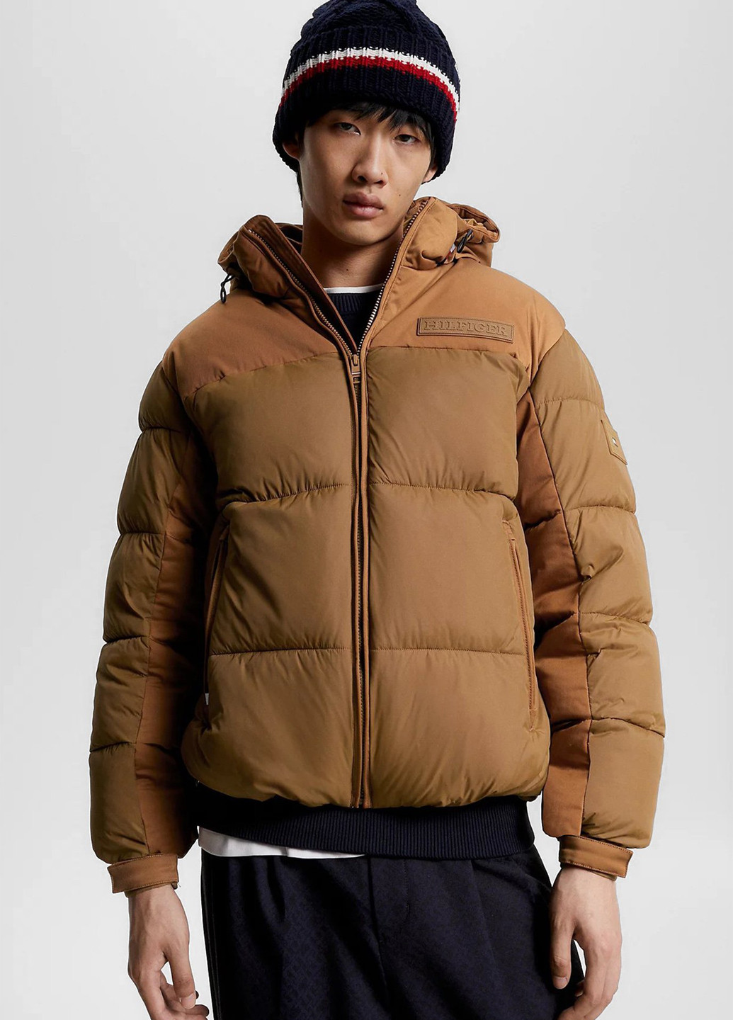 Коричневая зимняя куртка Tommy Hilfiger