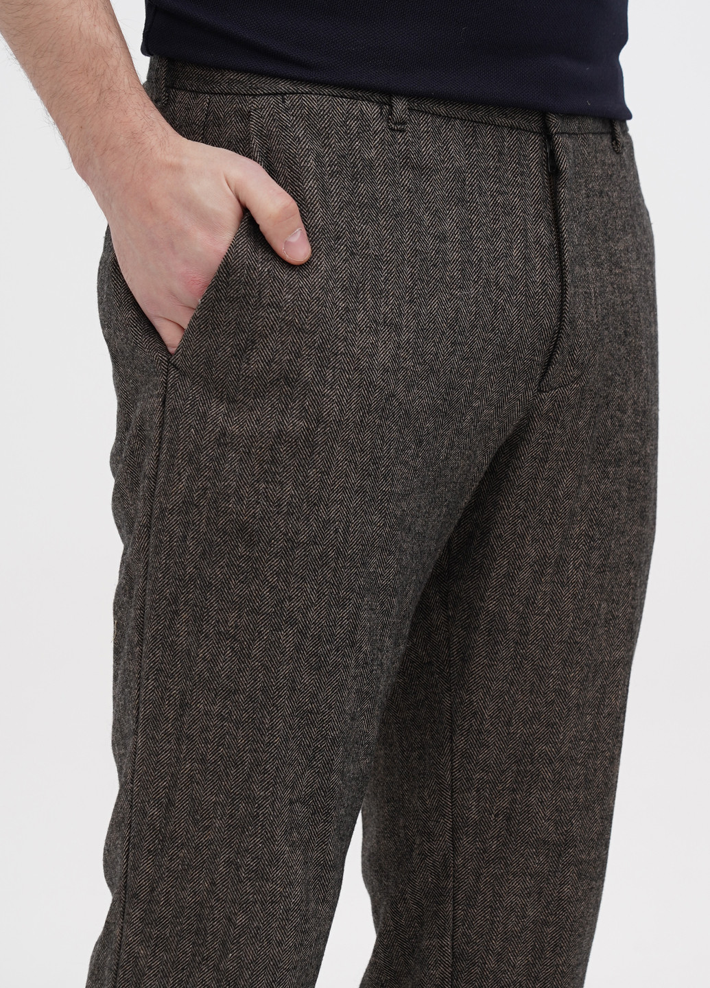 Коричневые кэжуал демисезонные прямые брюки Gap