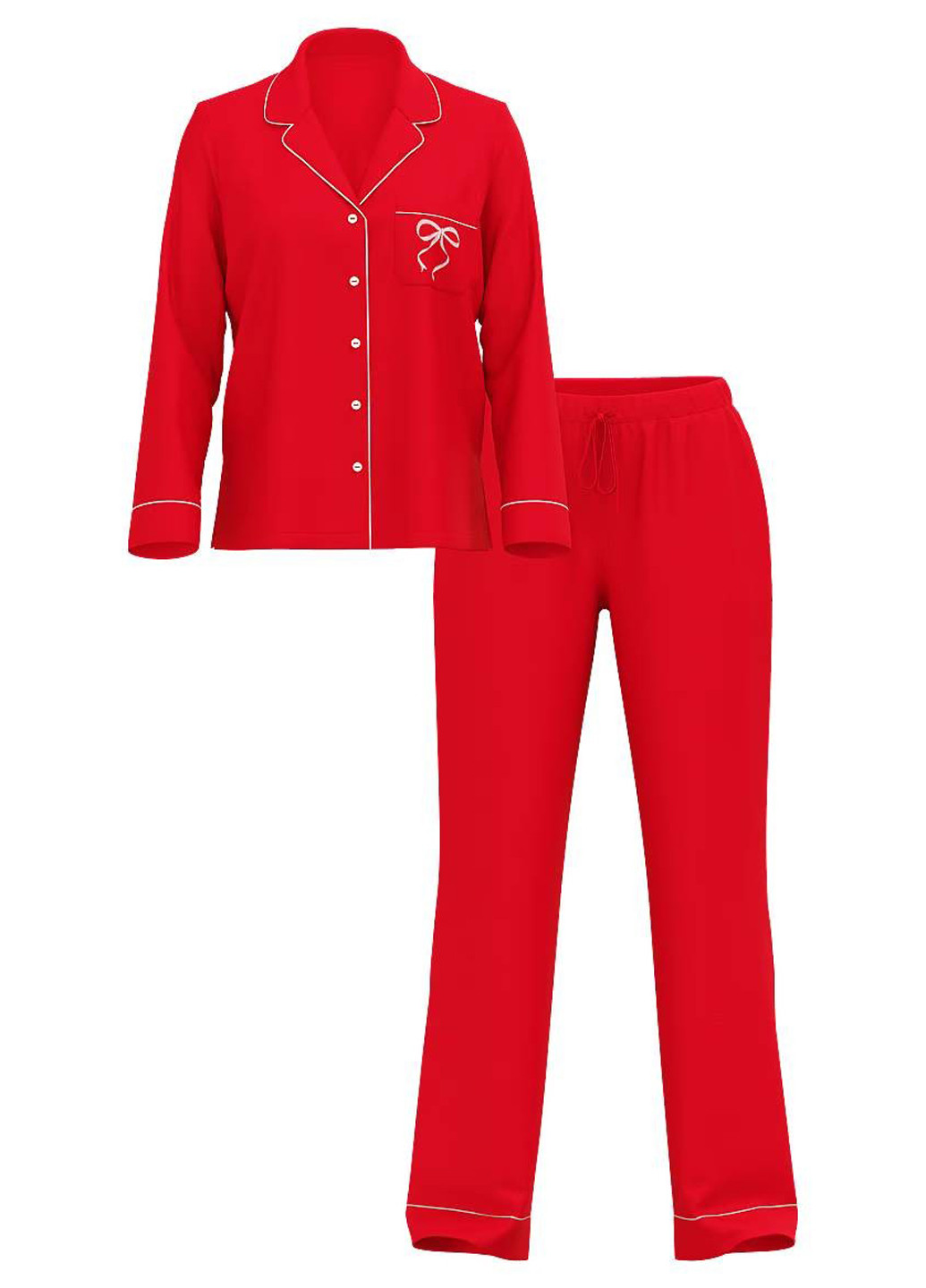 Красная всесезон пижама (рубашка, брюки) рубашка + брюки Victoria's Secret