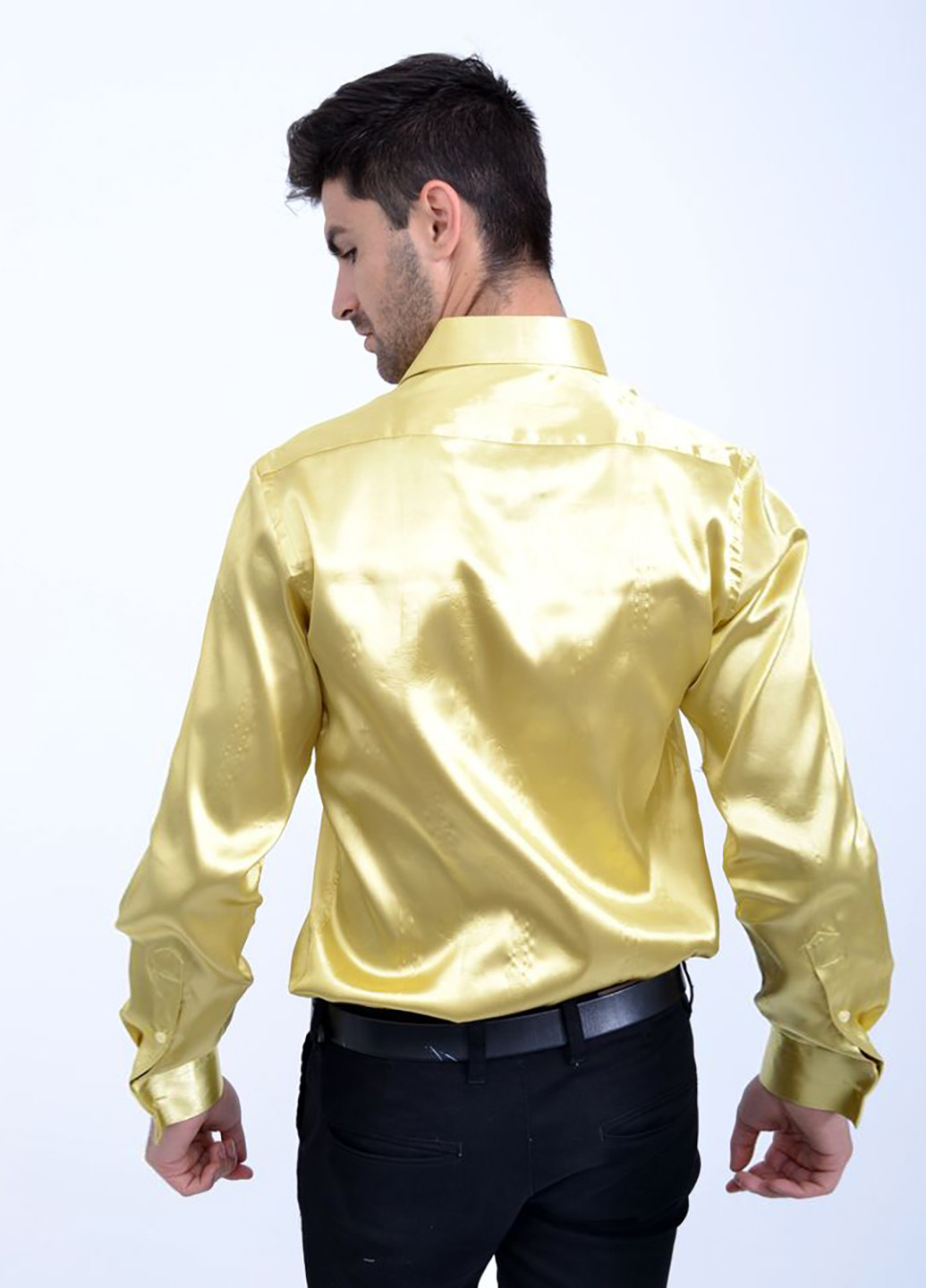 Цветная кэжуал рубашка однотонная Pier Pasonili