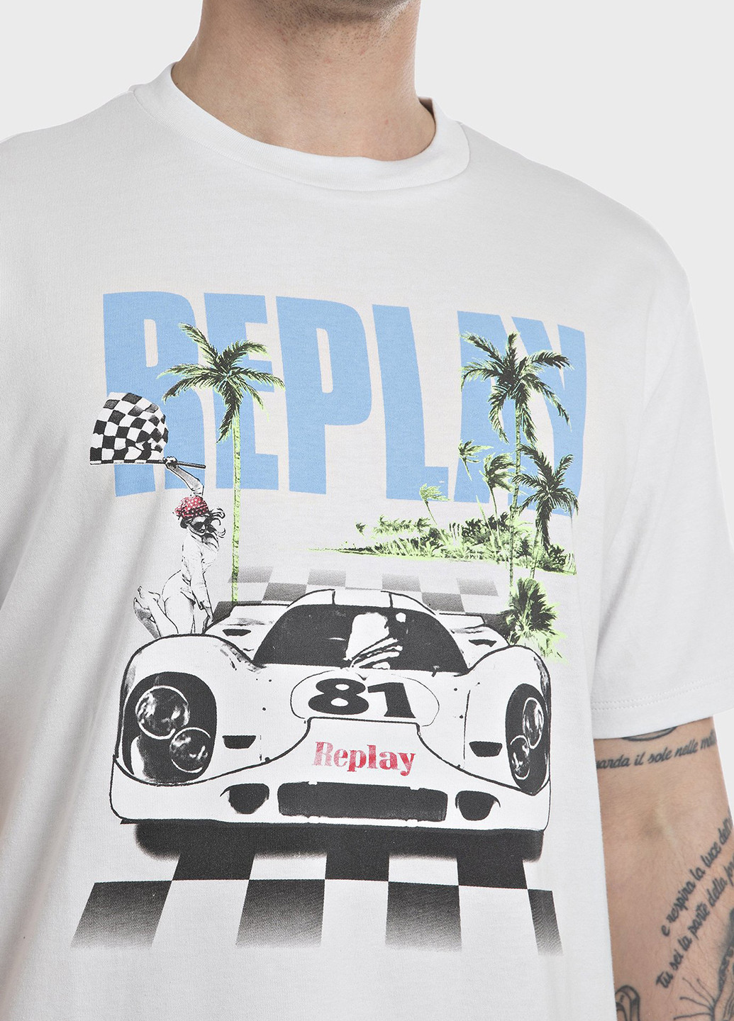 Белая футболка Replay