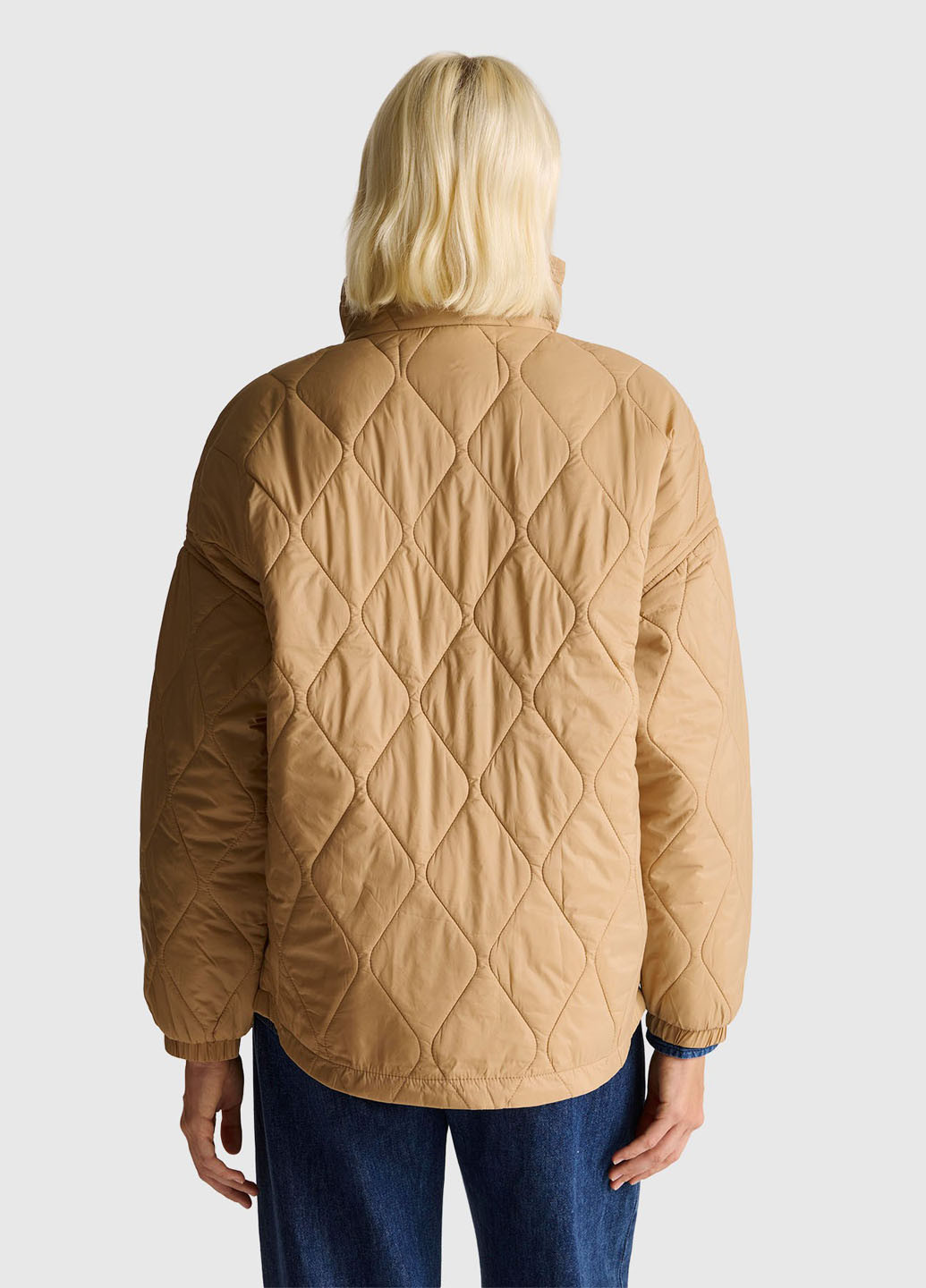 Песочная демисезонная куртка куртка-лайнер United Colors of Benetton