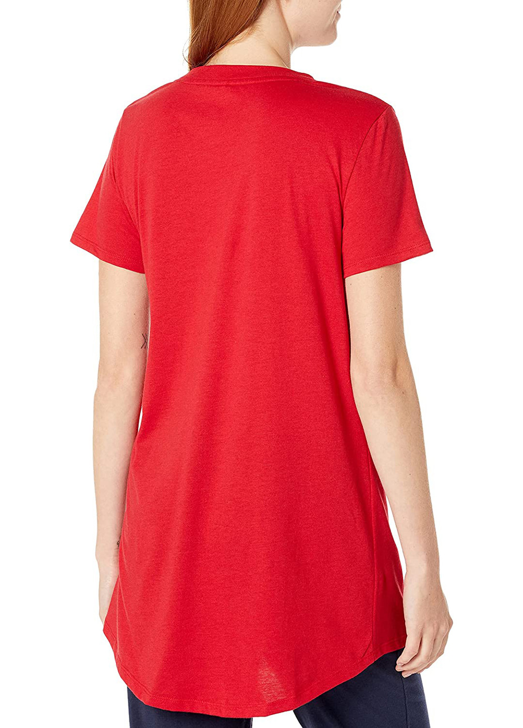 Червона домашній сукня сукня-футболка Tommy Hilfiger з логотипом