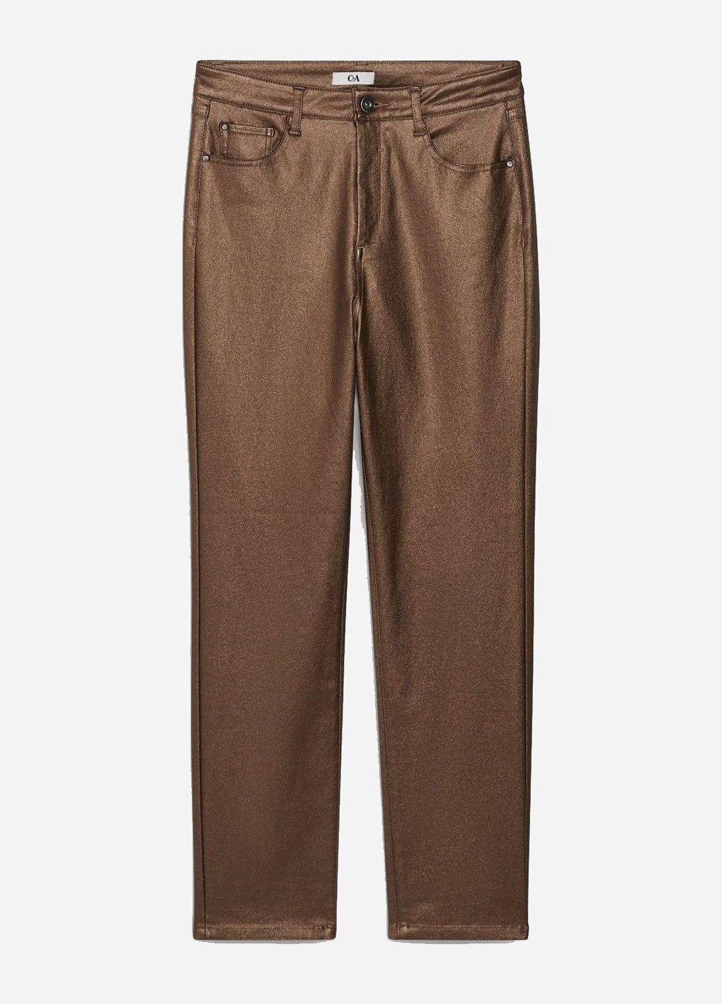 Золотые кэжуал демисезонные прямые брюки C&A