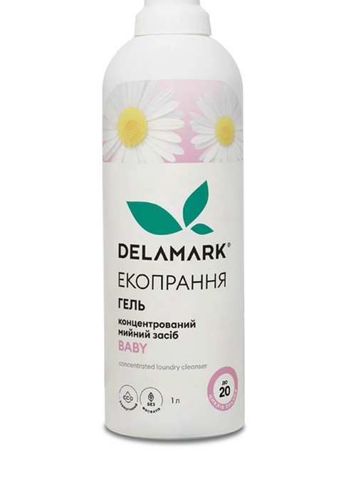 Жидкое концентрированное бесфосфатное средство для стирки Baby 1 л (4820152330178) DeLaMark (254894874)