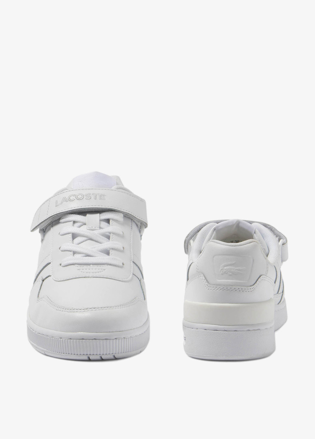 Білі Осінні кросівки Lacoste T-CLIP VELCRO
