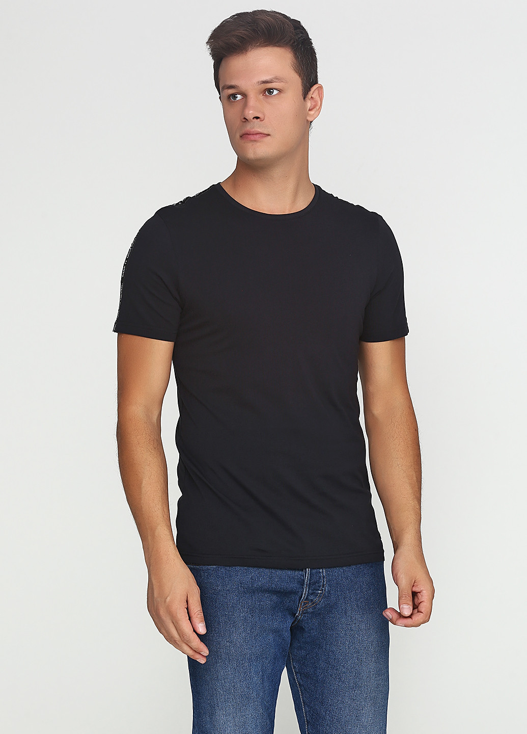 Чорна футболка з коротким рукавом Casual Friday