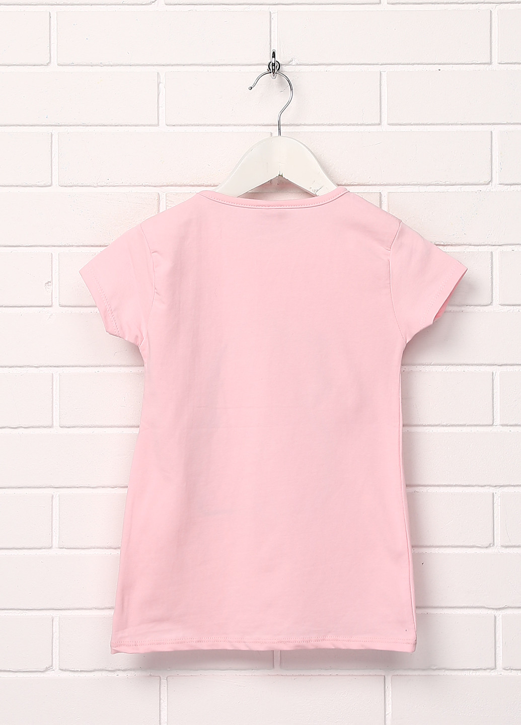 Рожева літня футболка з коротким рукавом Hacali Kids