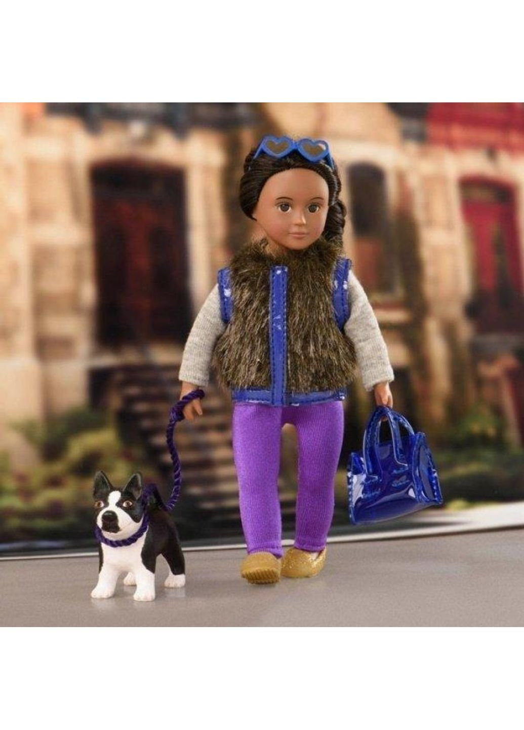 Кукла Илисса и собака терьер Индиана 15 см (LO31016Z) Lori (252247966)