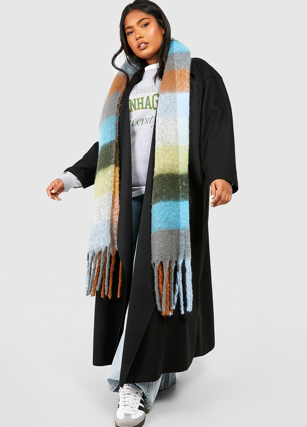 Чорне демісезонне Пальто Boohoo