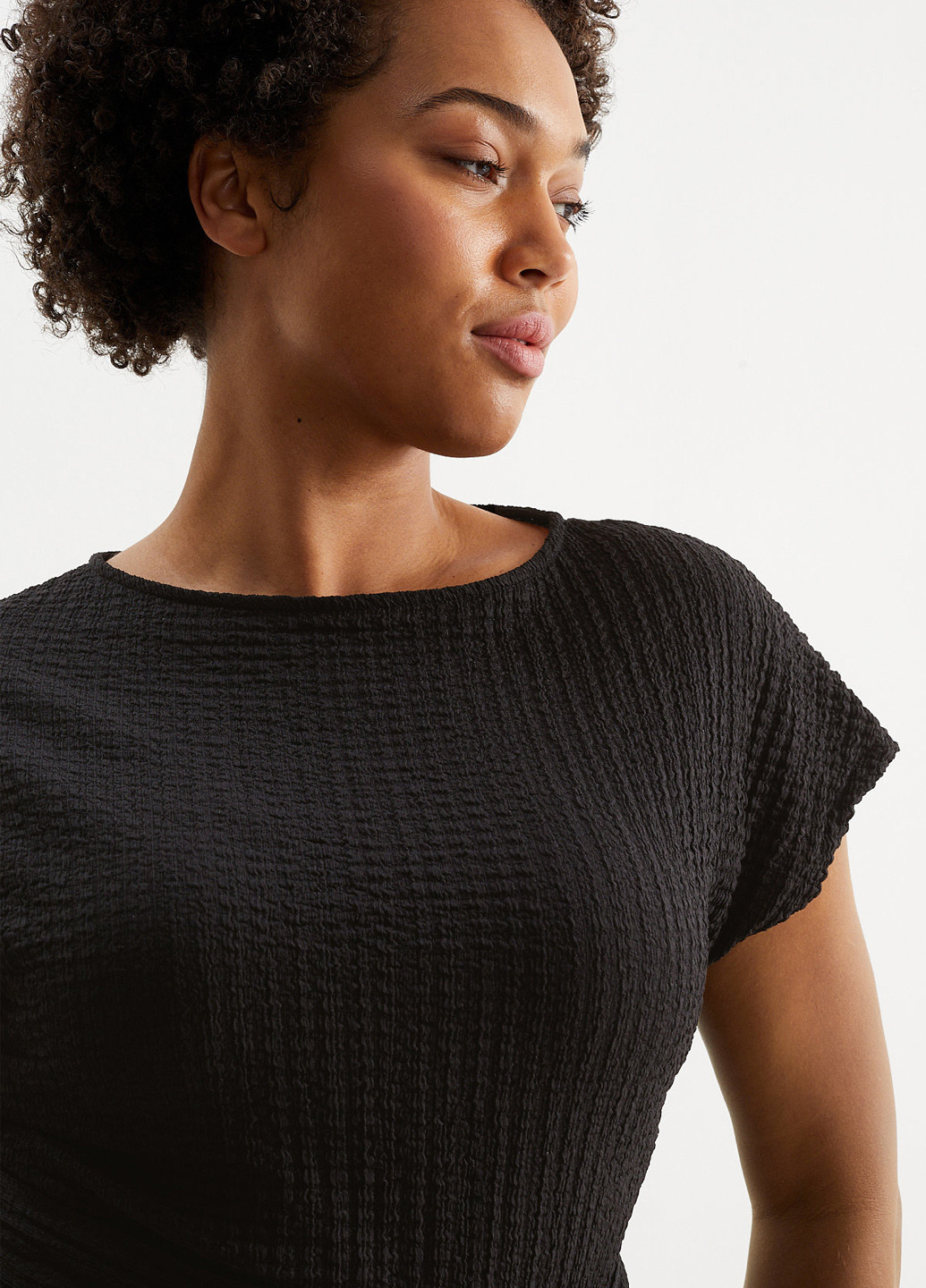 Черное кэжуал платье а-силуэт C&A однотонное