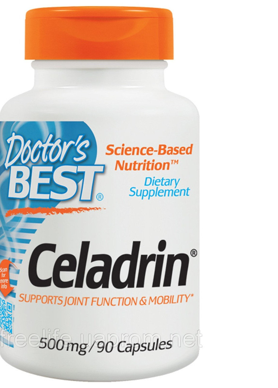 Целадрин, Celadrin,, 500 мг, 90 капсул Doctor's Best (228293025)