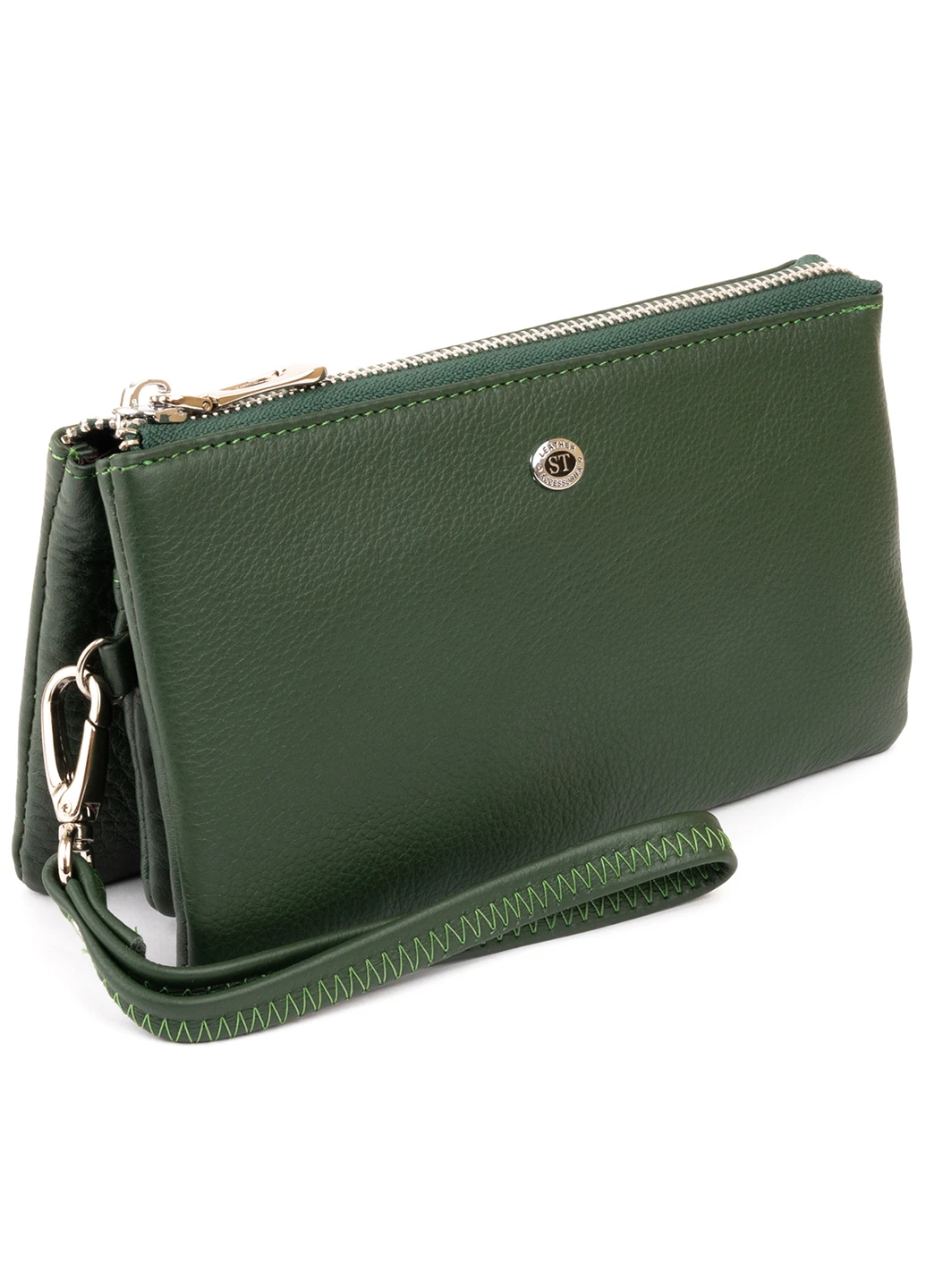 Женский кожаный кошелек-клатч 19,2х10х2 см st leather (252132201)