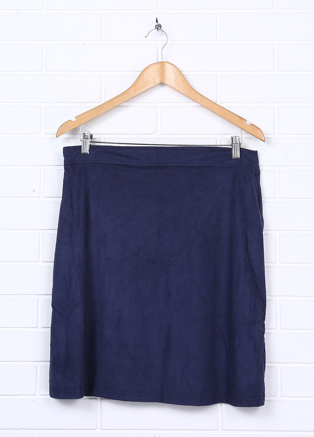 Темно-синяя кэжуал однотонная юбка Junarose